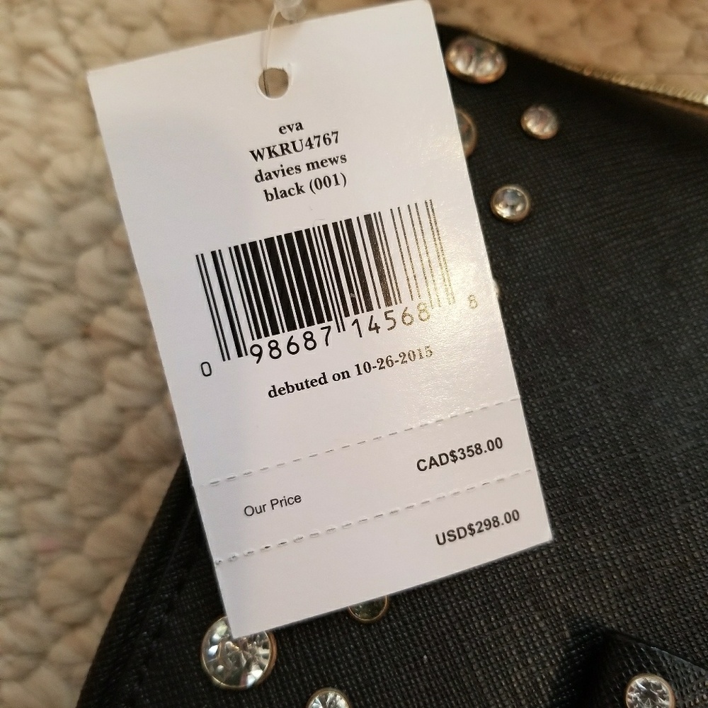 Kate Spade Eva Davies Mews Black Clutch Crossbody - Picture 8 of 8